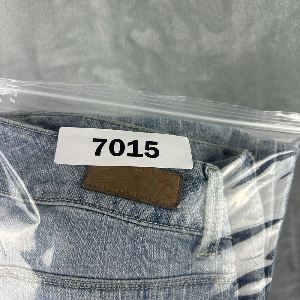 Seven7 Jeans Womens 29 Light Wash Flare Leg Stretch Denim Low Rise Y2K - Picture 9 of 16